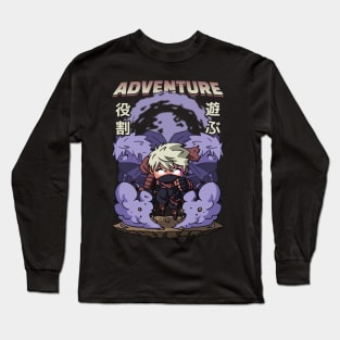 Anime Gaming Adventure RPG Ninja Long Sleeve T-Shirt